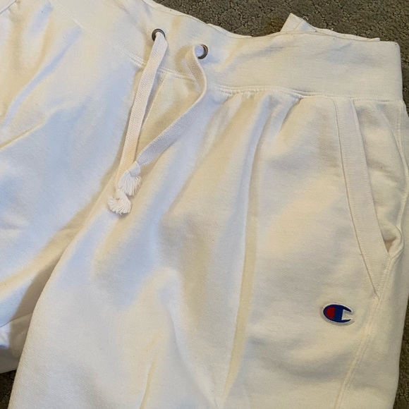 Champion powerblend fleece joggers in white - Picture 5 of 7